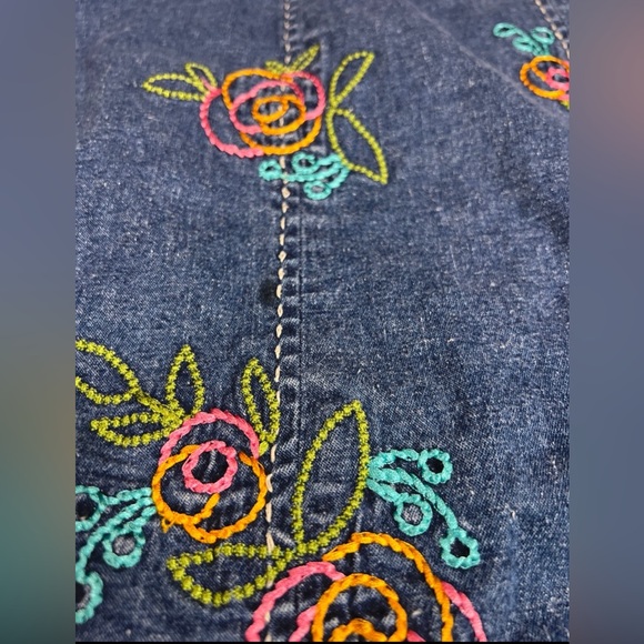 Flower denim skirt - Picture 5 of 5